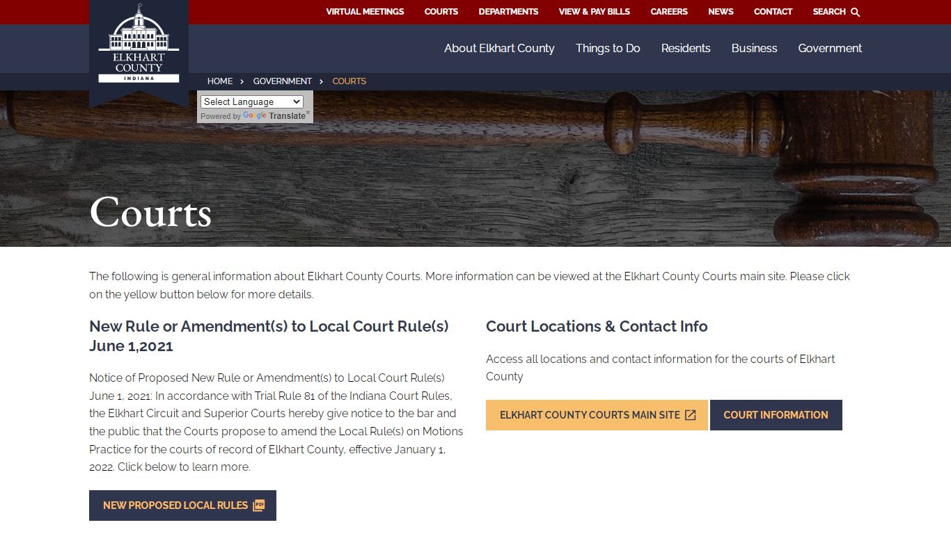 Courts - Elkhart County