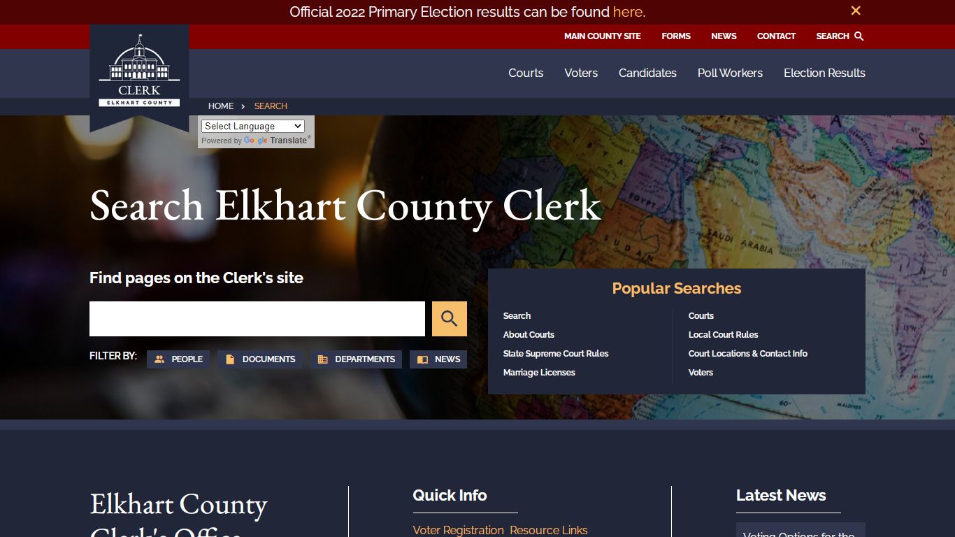 Search - Elkhart County Clerk
